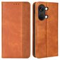 OnePlus Nord 3 5G/Ace 2V Retro-puhelinkotelolle PU-nahka+TPU-puhelimen suojus lompakolla StandOnePlus Ace 2VBrown hinta ja tiedot | Puhelimen kuoret ja kotelot | hobbyhall.fi