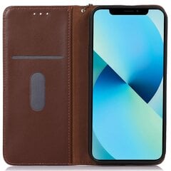 Nahkainen lompakkopuhelinkotelo Samsung Galaxy Xcover 6 Prolle, automaattisesti sulkeutuva magneettijalusta CoverBrown hinta ja tiedot | Puhelimen kuoret ja kotelot | hobbyhall.fi