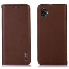 Nahkainen lompakkopuhelinkotelo Samsung Galaxy Xcover 6 Prolle, automaattisesti sulkeutuva magneettijalusta CoverBrown hinta ja tiedot | Puhelimen kuoret ja kotelot | hobbyhall.fi