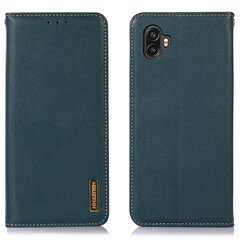 Nahkainen lompakkopuhelinkotelo Samsung Galaxy Xcover 6 Prolle, automaattisesti sulkeutuva magneettijalusta CoverGreen hinta ja tiedot | Puhelimen kuoret ja kotelot | hobbyhall.fi