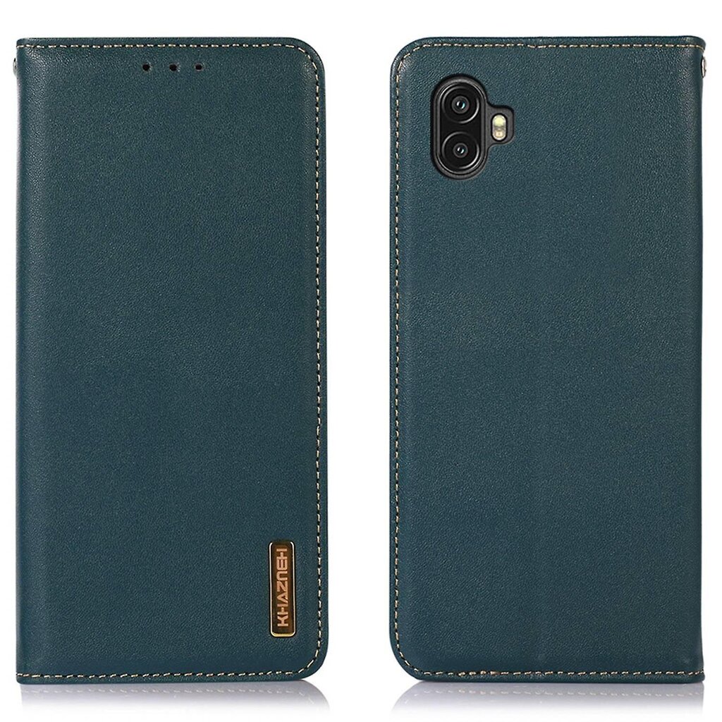 Nahkainen lompakkopuhelinkotelo Samsung Galaxy Xcover 6 Prolle, automaattisesti sulkeutuva magneettijalusta CoverGreen hinta ja tiedot | Puhelimen kuoret ja kotelot | hobbyhall.fi