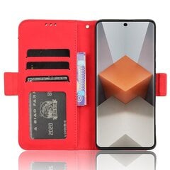 Xiaomi Redmi Note 13 Pro+ naarmuuntumattomalle puhelinkuorelle, nahkakotelolle, lompakkotelineelle, puhelimen suojus, punainen hinta ja tiedot | Puhelimen kuoret ja kotelot | hobbyhall.fi