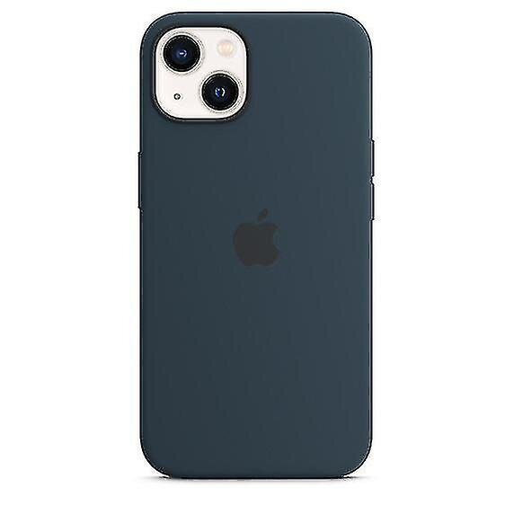 Iphone 13:lle - silikonikotelo Magsafella, suojaavalla ja tyylikkäällä puhelimen suojakuorellaAbyss Blue hinta ja tiedot | Puhelimen kuoret ja kotelot | hobbyhall.fi