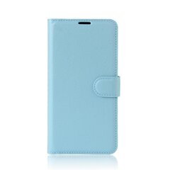 Litchi Skin Wallet Nahkainen jalustan kansi Samsung Galaxy Xcover 4s/Xcover 4 G390FStyle G Samsung Galaxy Xcover Vaaleansiniselle hinta ja tiedot | Puhelimen kuoret ja kotelot | hobbyhall.fi