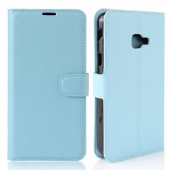 Litchi Skin Wallet Nahkainen jalustan kansi Samsung Galaxy Xcover 4s/Xcover 4 G390FStyle G Samsung Galaxy Xcover Vaaleansiniselle hinta ja tiedot | Puhelimen kuoret ja kotelot | hobbyhall.fi