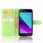 Litchi Skin Wallet Nahkainen jalustan kansi Samsung Galaxy Xcover 4s/Xcover 4 G390FStyle F Samsung Galaxy Xcover Green hinta ja tiedot | Puhelimen kuoret ja kotelot | hobbyhall.fi