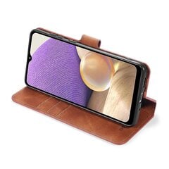 Retrotyylinen nahkainen lompakkotelineen kansi Samsung Galaxy A32 5G/M32 5G kotelolleSamsung Galaxy A32 5GBrown hinta ja tiedot | Puhelimen kuoret ja kotelot | hobbyhall.fi