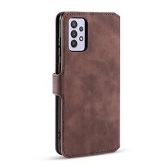 Retrotyylinen nahkainen lompakkotelineen kansi Samsung Galaxy A32 5G/M32 5G kotelolleSamsung Galaxy A32 5GEspresso hinta ja tiedot | Puhelimen kuoret ja kotelot | hobbyhall.fi