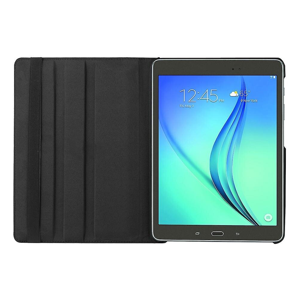 Samsung Galaxy Tab S2 9.7 Lychee Litchi Grain Nahkainen pyörivä jalustan suojusSamsung Galaxy Tab S2 9.7 T810Black hinta ja tiedot | Puhelimen kuoret ja kotelot | hobbyhall.fi