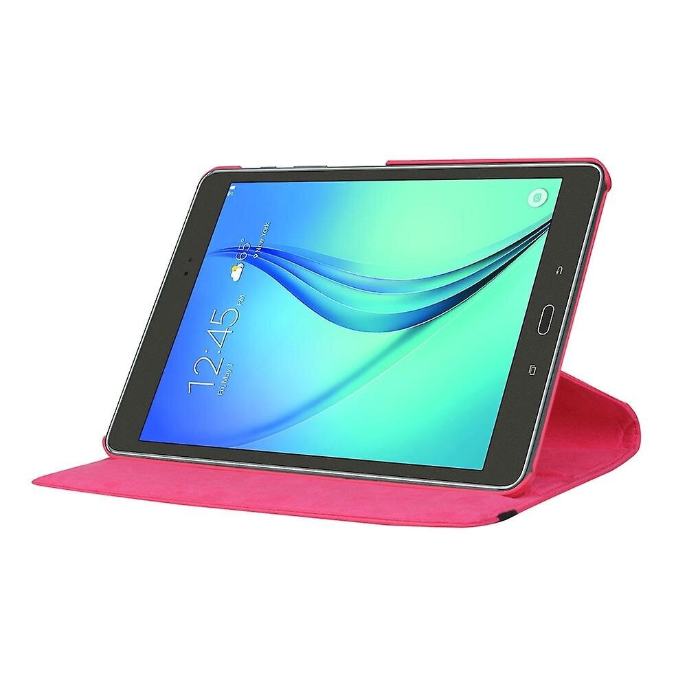 Samsung Galaxy Tab S2 9.7 Lychee Litchi Grain -nahkaiselle pyörivälle jalustalle Samsung Galaxy Tab S2 9.7 T810Pink hinta ja tiedot | Puhelimen kuoret ja kotelot | hobbyhall.fi