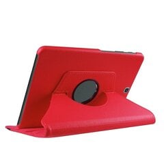 Samsung Galaxy Tab S2 9.7 Lychee Litchi Grain Nahkaiselle pyörivälle jalustalleSamsung Galaxy Tab S2 9.7 T810Red hinta ja tiedot | Puhelimen kuoret ja kotelot | hobbyhall.fi