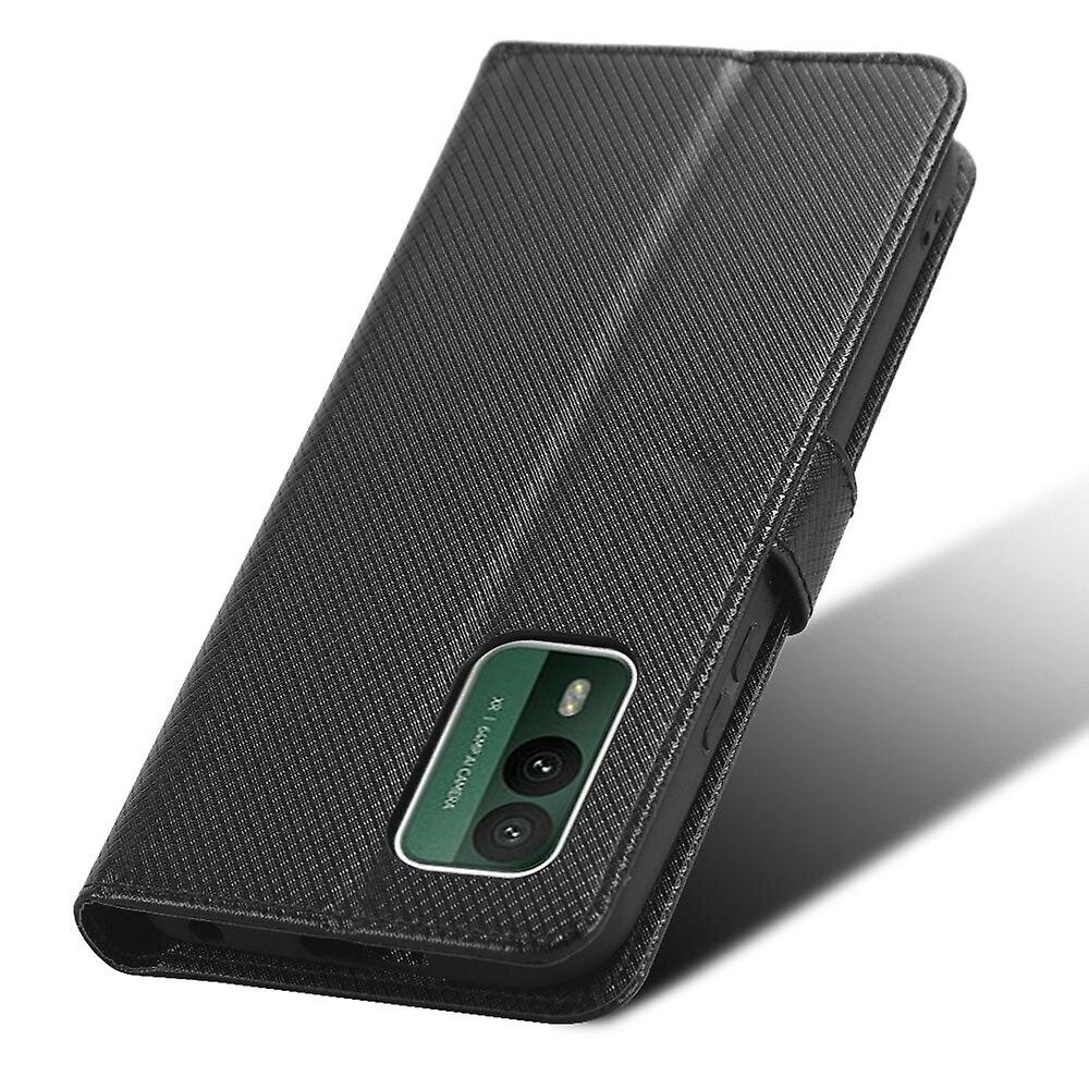 Nokia XR21 Iskunkestävälle lompakkopuhelinkotelolle PU-nahkainen Diamond Texture -kuori ja StandStyle A Nokia XR21Black hinta ja tiedot | Puhelimen kuoret ja kotelot | hobbyhall.fi