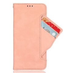 Ulefone Note 16 Pro PU -nahkakotelolle puhelinlompakko Useita korttipaikkoja jalusta CoverUlefone Note 16 ProPink hinta ja tiedot | Puhelimen kuoret ja kotelot | hobbyhall.fi