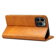 SUTENI iPhone 15 Pro Max -puhelimelle Simple Leather Case Lompakko Puhelinkuori iPhone 15 Pro MaxKhaki hinta ja tiedot | Puhelimen kuoret ja kotelot | hobbyhall.fi