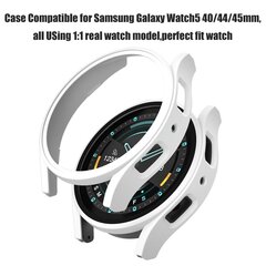 Suojakuori Yhteensopiva Samsung Galaxy Watch5 40 44 45mm PC Puskurin kuori Iskunkestävä suojakuori hinta ja tiedot | Älykellot | hobbyhall.fi