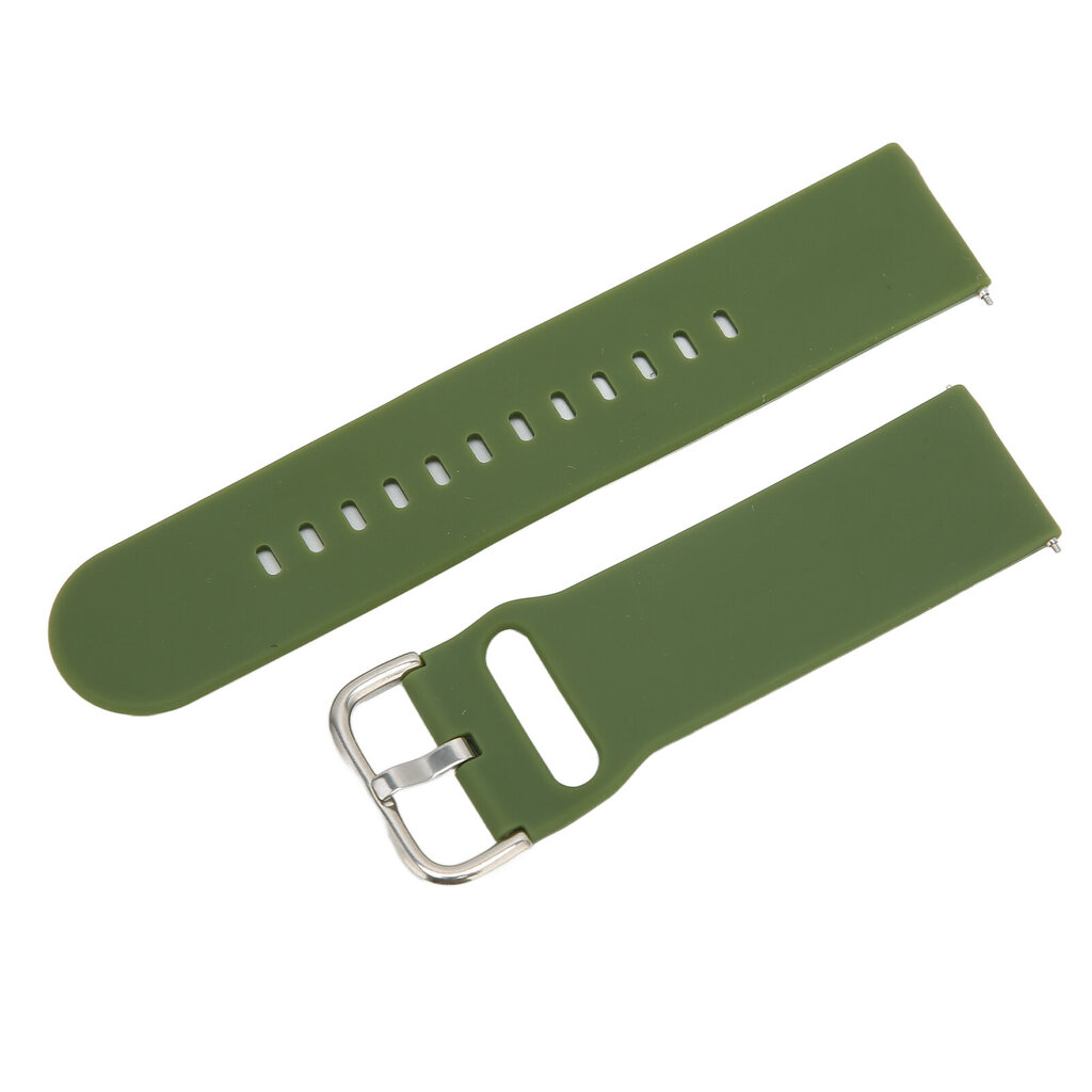 22 mm:n pehmeä silikoni-pikairrotushihna Huawei Watch 3/GT 3/2 säädettävälle silikonikellorannelle Military Green hinta ja tiedot | Älykellot | hobbyhall.fi