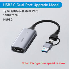 Hagibis Usb 3.0 Video Capture Card Hdmi-Yhteensopiva Usb/Type-C Game Grabber Record Ms2130 Switch X Ps4/5 Live Broadcastille hinta ja tiedot | Adapterit | hobbyhall.fi