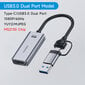 Hagibis Usb 3.0 Video Capture Card Hdmi-Yhteensopiva Usb/Type-C Game Grabber Record Ms2130 Switch X Ps4/5 Live Broadcastille hinta ja tiedot | Adapterit | hobbyhall.fi