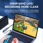 Hagibis Usb 3.0 Video Capture Card Hdmi-Yhteensopiva Usb/Type-C Game Grabber Record Ms2130 Switch X Ps4/5 Live Broadcastille hinta ja tiedot | Adapterit | hobbyhall.fi