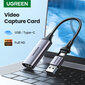 【Uusi】Ugreen Video Capture Card 4K Hdmi - Usb/Usb-C Hdmi Video Grabber Box Pc-Tietokonekameralle Live Stream Record Meeting hinta ja tiedot | Adapterit | hobbyhall.fi