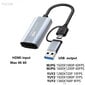 Usb 3.0 - Hdmi-Yhteensopiva Ääni- Ja Videosieppauskorttilaite Obs-Suoratoistolähetykseen Pelitallennukseen Placa De Captura hinta ja tiedot | Adapterit | hobbyhall.fi