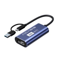 Acasis 4K 30Hz Hdmi Hd Usb-A/C Switch Video Capture Card 1080P 60Fps hinta ja tiedot | Adapterit | hobbyhall.fi