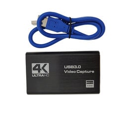 4K 30Hz Usb 3.0 Video Capture Card Hdmi-Yhteensopiva Vhs Board Grabber Ps4 Game Dvd-Kamera Videonauhuri Pelin Suoratoisto hinta ja tiedot | Adapterit | hobbyhall.fi