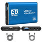 4K 30Hz Usb 3.0 Video Capture Card Hdmi-Yhteensopiva Vhs Board Grabber Ps4 Game Dvd-Kamera Videonauhuri Pelin Suoratoisto hinta ja tiedot | Adapterit | hobbyhall.fi