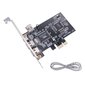 Pcie Firewire Pci-E 2A+1 Mini-A 1394A Videon Sieppauskortti Via Vt6308p Piirituki Ieee1394 400 Mbit 2+1 Portti Phy hinta ja tiedot | Adapterit | hobbyhall.fi