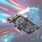 Pcie Firewire Pci-E 2A+1 Mini-A 1394A Videon Sieppauskortti Via Vt6308p Piirituki Ieee1394 400 Mbit 2+1 Portti Phy hinta ja tiedot | Adapterit | hobbyhall.fi