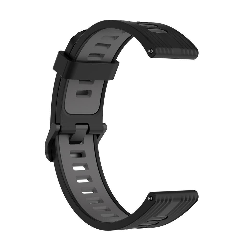 Silikonikorvaushihnat 22 mm:n pehmeä säädettävä ranneke, joka on yhteensopiva Samsung Huami Chuangmi Xiaomi Garmin Fossil ticwatch -kellon kanssa hinta ja tiedot | Älykellot | hobbyhall.fi