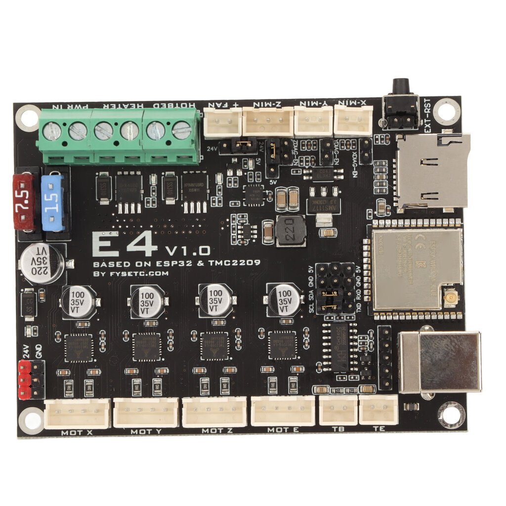 3D-tulostimen emolevy 240MHz 12V - 24V Tuki WiFi Bluetooth E4 V1.0 ESP32 Controller Board hinta ja tiedot | Tulostustarvikkeet | hobbyhall.fi