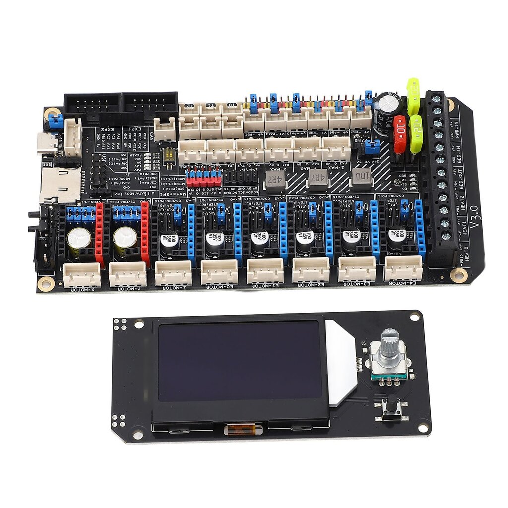 3D-tulostimen emolevy Spider V3.0 8:lle TMC-ajurit 8 PWM-tuulettimet Uart SPI 3D-tulostimen osasarja VORON 2.4/Switchwire 8:lle hinta ja tiedot | Tulostustarvikkeet | hobbyhall.fi