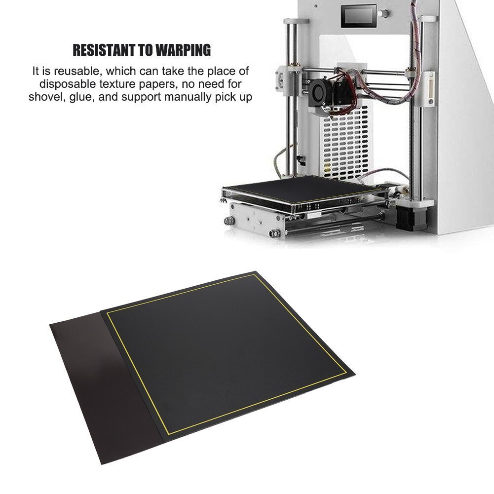 300 x 300 mm vääntymättömät uudelleenkäytettävät magneettiset A-puolet mattapintaiset B-sivut liimautuvat Hot Bed -tarrat hinta ja tiedot | Tulostustarvikkeet | hobbyhall.fi