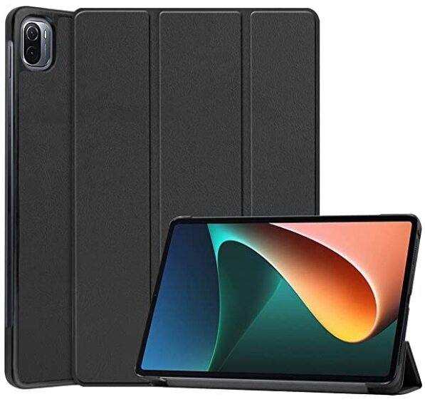 Sopii Xiaomi 5 tabletin suojakuoreen 11 tuumaa 2021 kolminkertainen lepotilassa Xiaomi 5PRO 5G kiinnike nahkakotelo musta Xiaomi Tablet 5 pro5G hinta ja tiedot | Puhelintelineet | hobbyhall.fi