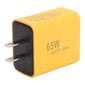 USB C -laturilohko GaN 65 W 3-porttinen PD-virtalähde QC3.0 -seinäpistoke Dual Type C -yhden USB-pikalataus IOS:lle Galaxylle hinta ja tiedot | Puhelimen laturit | hobbyhall.fi