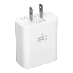 25 W seinälaturi, kaksiporttinen QC 3.0 pikalatauslohko ja PD USB C -virtalähde 100–240 V hinta ja tiedot | Puhelimen laturit | hobbyhall.fi