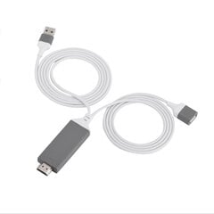 3 väriä puhelimesta HDMI-kaapeli IOS-liitäntään Digitaalinen AV-sovitin 1080P Plug Play IOS Android Valkoinen hinta ja tiedot | Puhelimen lisätarvikkeet | hobbyhall.fi