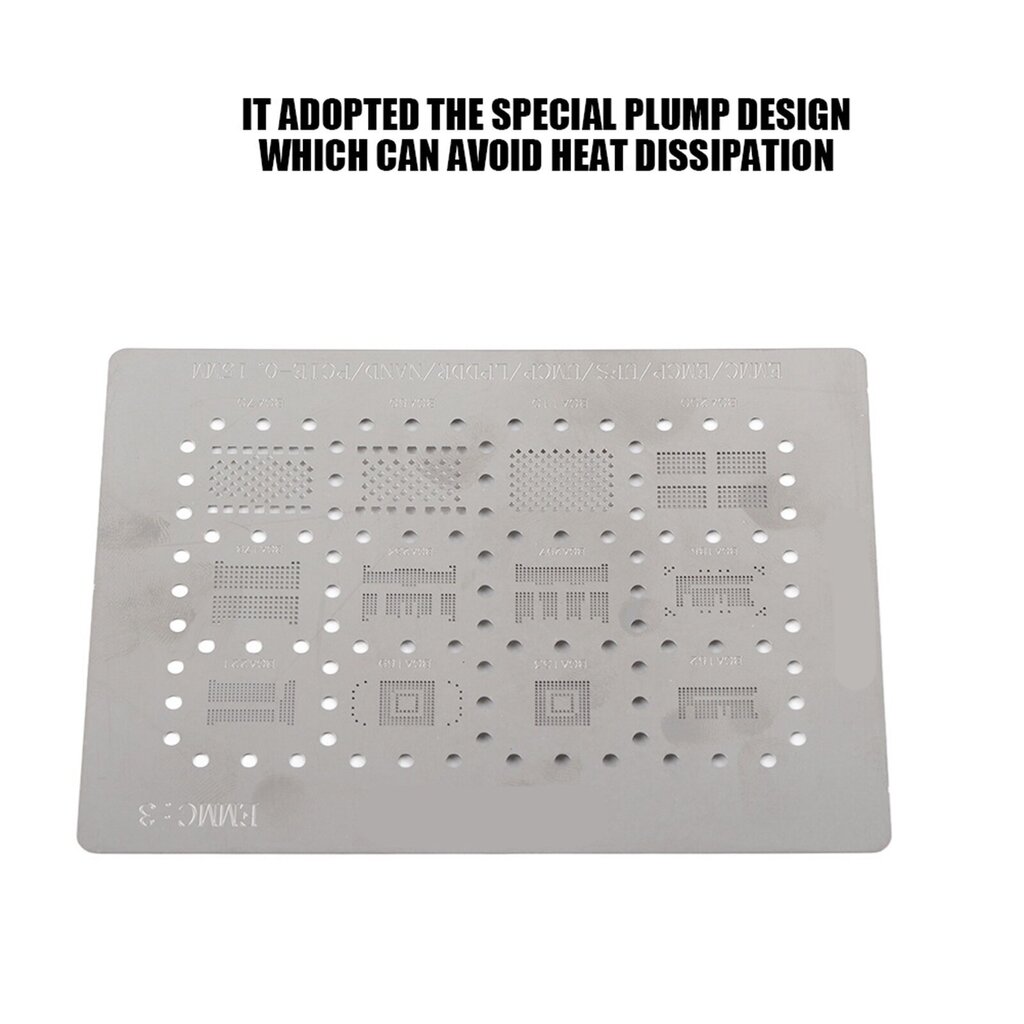 6 In1 Universal Net Stencils -mallit BGA153/162/169/186/221/254/EMMC hinta ja tiedot | Puhelimen lisätarvikkeet | hobbyhall.fi