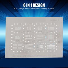 6 In1 Universal Net Stencils -mallit BGA153/162/169/186/221/254/EMMC hinta ja tiedot | Puhelimen lisätarvikkeet | hobbyhall.fi