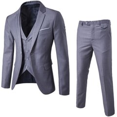 3Pcs / Set Miesten Business Casual puku Miesten häät puvut hinta ja tiedot | Miesten puvut | hobbyhall.fi