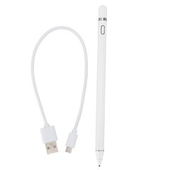 Universaali aktiivinen kapasitiivinen kynätabletti Stylus Pen Korvaus IOS 5V-0.2A White hinta ja tiedot | Puhelimen lisätarvikkeet | hobbyhall.fi