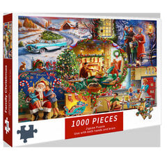 Mindbogglers Santa Express 1000-osainen joulupalapeli, lasten leikkilelu J hinta ja tiedot | Joulukoristeet | hobbyhall.fi