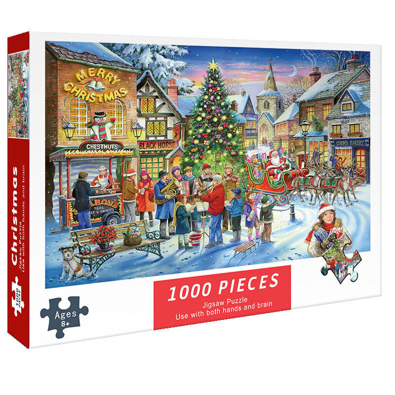 Mindbogglers Santa Express joulupalapeli, 1000 palaa, K hinta ja tiedot | Palapelit | hobbyhall.fi