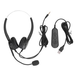 Call Center Headset Ammattimainen melunvaimennus USB-tietokonekuuloke puhelinmarkkinointiin Call Center Online Classroom hinta ja tiedot | Kuulokkeet | hobbyhall.fi