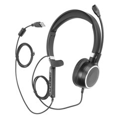 USB Business Headset ENC melua vaimentava yhden korvan tuki Kaiuttimen äänenvoimakkuuden säätö Mykistä langalliset kuulokkeet mikrofonilla hinta ja tiedot | Kuulokkeet | hobbyhall.fi