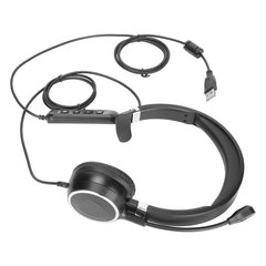 USB Business Headset ENC melua vaimentava yhden korvan tuki Kaiuttimen äänenvoimakkuuden säätö Mykistä langalliset kuulokkeet mikrofonilla hinta ja tiedot | Kuulokkeet | hobbyhall.fi