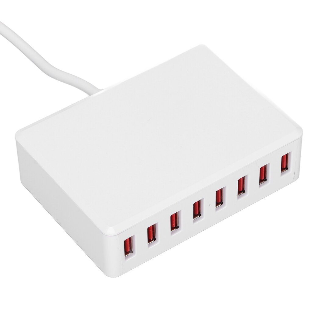 2,4A 40W 8-porttinen USB-laturi Kannettava USB-pöytäkoneen älykäs latausasema puhelimille TabletitUK Plug 100-240V hinta ja tiedot | Puhelimen laturit | hobbyhall.fi