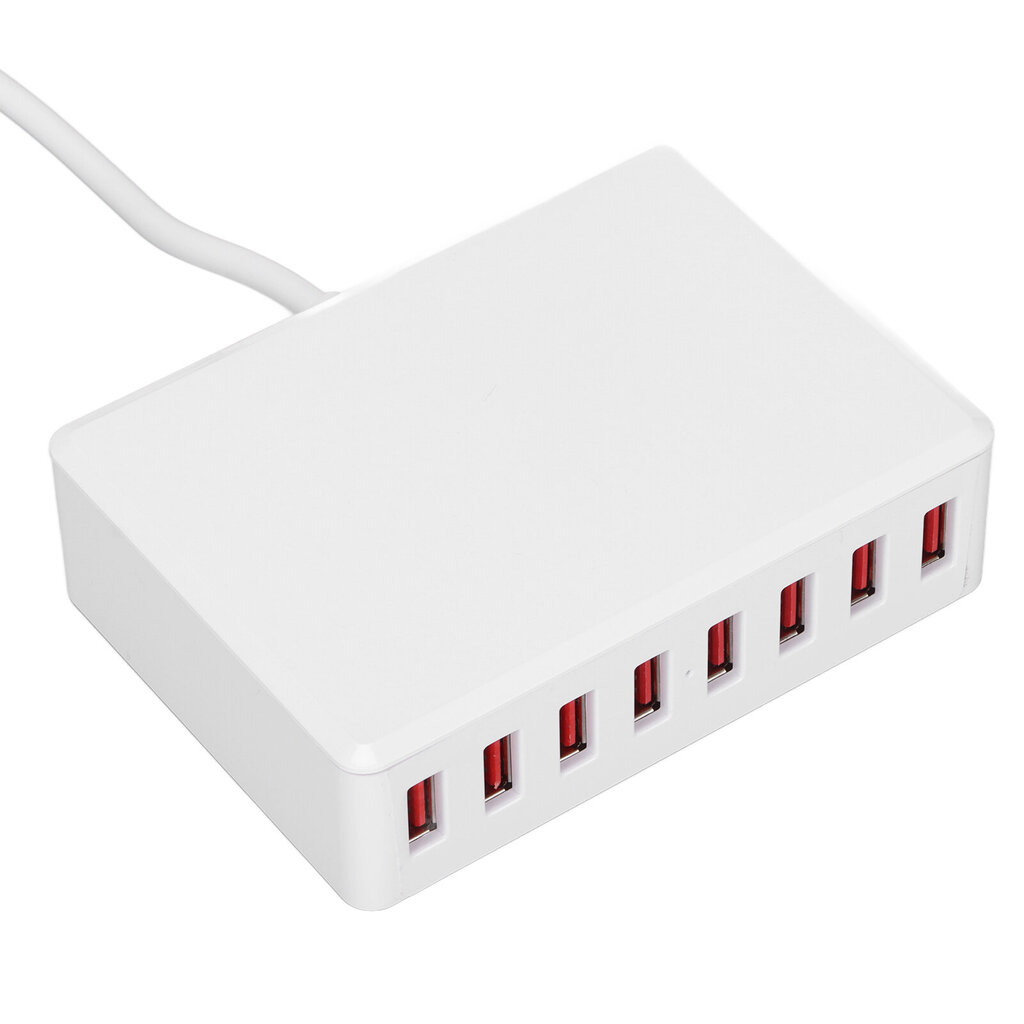 2,4A 40W 8-porttinen USB-laturi Kannettava USB-pöytäkoneen älykäs latausasema puhelimille TabletitAU-pistoke 100-240V hinta ja tiedot | Puhelimen laturit | hobbyhall.fi