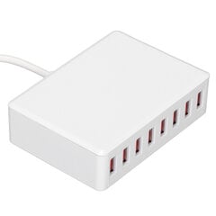 40 W Multi-USB-laturi 8-porttisella pöytätietokoneen USB-latausasemalla Universaali matkasovitin 100-240VUK-pistoke hinta ja tiedot | Puhelimen laturit | hobbyhall.fi